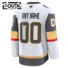 Maillot de Hockey Vegas Golden Knights Personnaliser Fanatics Premium 2024-25 Blanc Extérieur - Enfant